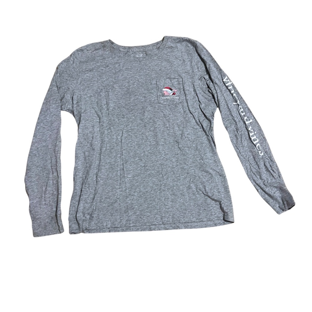 Vineyard Vines Gray long sleeve shirt Christmas edition